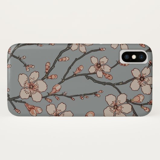 Elegant Zoete Roze Bloesem Kersen Patroon Case-Mate iPhone Case (Achterkant (horizontaal))