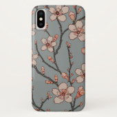 Elegant Zoete Roze Bloesem Kersen Patroon Case-Mate iPhone Case (Achterkant)