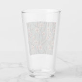 Elegant Zoete Roze Bloesem Kersen Patroon Glas (Achterkant)