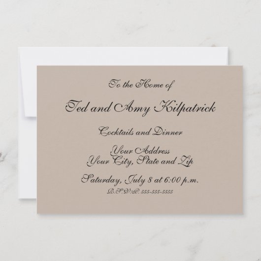 Elegant Zoete Roze Bloesem Kersen Patroon Kaart (Achterkant)