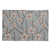 Elegant Zoete Roze Bloesem Kersen Patroon Kussensloop (Achterkant)