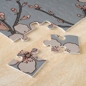 Elegant Zoete Roze Bloesem Kersen Patroon Legpuzzel (Zijkant)