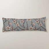 Elegant Zoete Roze Bloesem Kersen Patroon Lichaamskussen (Achterkant)