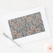 Elegant Zoete Roze Bloesem Kersen Patroon Rechthoekige Sticker (Envelop)