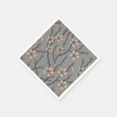 Elegant Zoete Roze Bloesem Kersen Patroon Servet (Hoek)