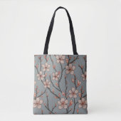 Elegant Zoete Roze Bloesem Kersen Patroon Tote Bag (Voorkant)
