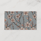 Elegant Zoete Roze Bloesem Kersen Patroon Visitekaartje (Achterkant)