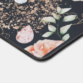 Elegant zomerbloemenmonogram waterverf bureaumat (Hoek)