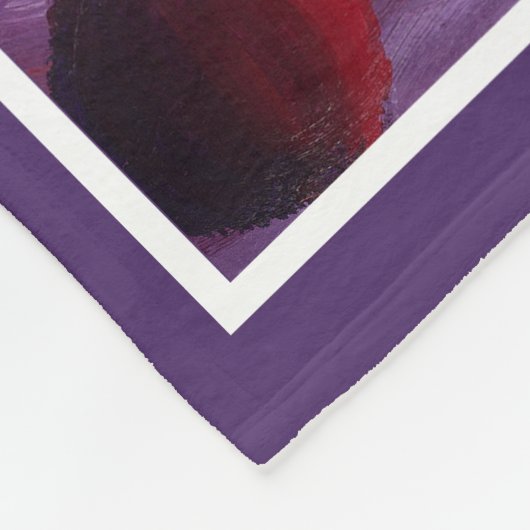 Elegant zomerfruit Monogram Initiaal Fleece Deken (Hoek)