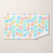 elegant zomers tropisch kleurrijk anananasseipatro bad handdoek (Handdoek)