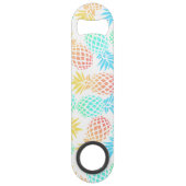 elegant zomers tropisch kleurrijk anananasseipatro speed flessenopener (Achterkant)