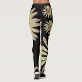 Elegant zomerzonnebloemen vriendin zwart leggings (Achterkant)
