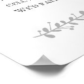 Elegant zonder stopcontact Geen electronics Weddin Poster (Hoek)