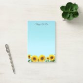 Elegant zonnebloemen op Sky Blue Dingen om post-i  Post-it® Notes (Kantoor)