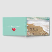 Elegant zonneschijn en blauw oceaanstrand gastenboek (Volledig)