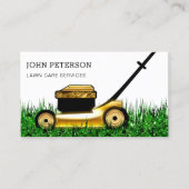 Elegant zorg voor grassen visitekaartje (Voorkant)