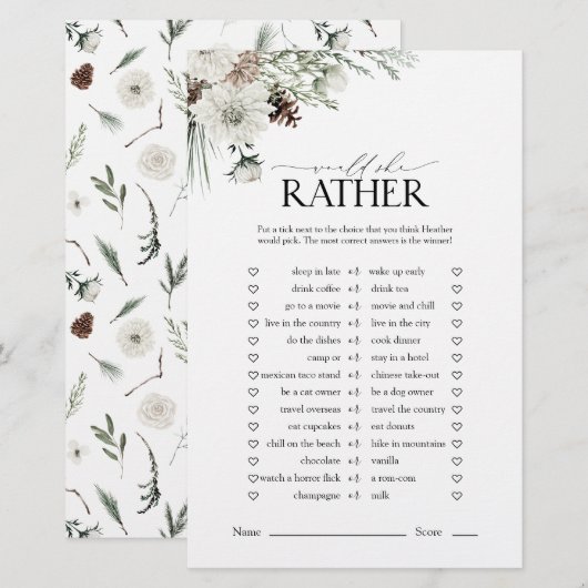 Elegant zou ze liever bloemig Vrijgezellenfeest sp (Voorkant / Achterkant)