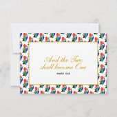 Elegant ZUID-AFRICA RSVP-kaart voor bruiloft RSVP Kaartje (Achterkant)