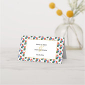 Elegant Zuid-Afrika Huwelijksfeest Plaatskaartje (Achterkant)