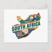 Elegant Zuid-Afrika Travel Souvenir Briefkaart (Voorkant)