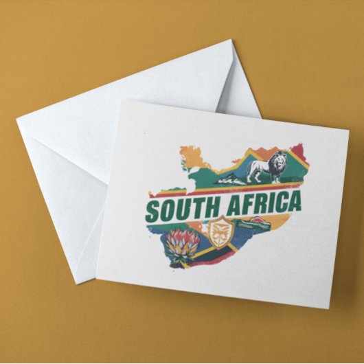 Elegant Zuid-Afrika Travel Souvenir Briefkaart