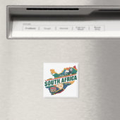 Elegant Zuid-Afrika Travel Souvenir Magneet (Insitu (Vaatwasser))