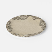 Elegant Zuid-Charm Burlap Wedding Papieren Bordje (Gekanteld)