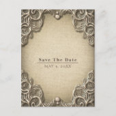 Elegant Zuid Karel slaat de datum op Aankondigingskaart (Voorkant)