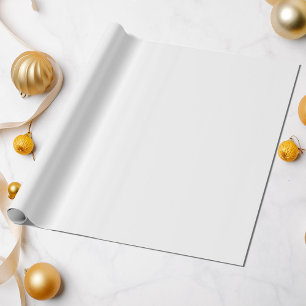Elegant zuiver witte vaste kleur, alle keren cadeaupapier