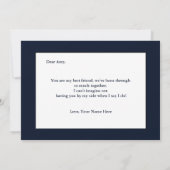 Elegant zul je mijn bruidsgenoot bruidsmeisje Kaar Kaart (Achterkant)