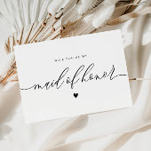 elegant zult u mijn dienstmeisje zijn briefkaart