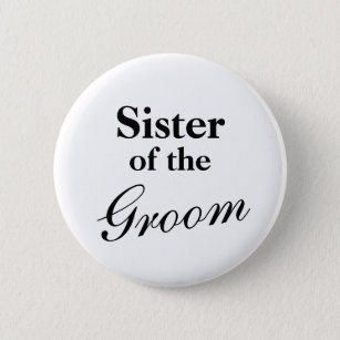 Elegant zuster van de gromknoppen ronde button 5,7 cm