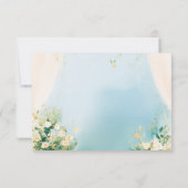 Elegant Zwaan Baby shower Dank u kaart (Achterkant)