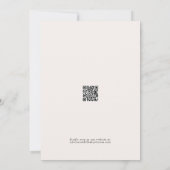 Elegant Zwaan Bloemen Blush Roze Lint Baby shower Kaart (Achterkant)