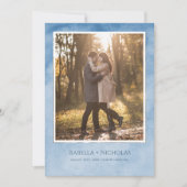 Elegant Zwaan Foto Sla de datum Kaart (Voorkant)