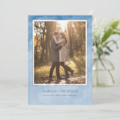 Elegant Zwaan Foto Sla de datum Kaart (Staand voorkant)