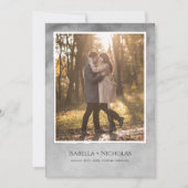 Elegant Zwaan Foto Sla de datum op Kaart (Voorkant)