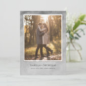 Elegant Zwaan Foto Sla de datum op Kaart (Staand voorkant)