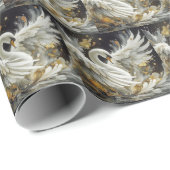 Elegant Zwaan Gift Wrap papier (Rol Hoek)