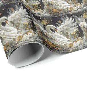 Elegant Zwanen Cadeaupapier Inpakpapier