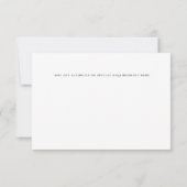 Elegant Zwanen Paar RSVP-reactiekaart RSVP Kaartje (Achterkant)