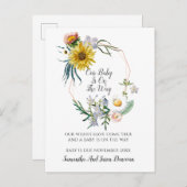 Elegant Zwangerschap Aankondiging (Voorkant / Achterkant)