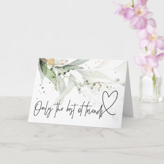 Elegant Zwangerschap Baby Onthul Cadeau Aan Vriend Kaart (Orchidee)