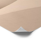 Elegant Zwart Beige Abstract Landschap Poster (Hoek)