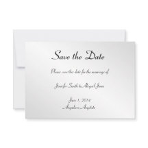Elegant Zwart Bloemen Gay Bruiloft Save the Date