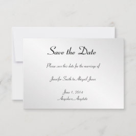 Elegant Zwart Bloemen Gay Bruiloft Save the Date