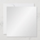 Elegant zwart bloemig mevrouw & mevrouw bruiloft u kaart (Achterkant)