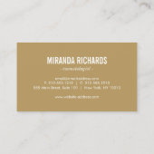 Elegant zwart bloemmotief Beauty II Visitekaartje (Achterkant)