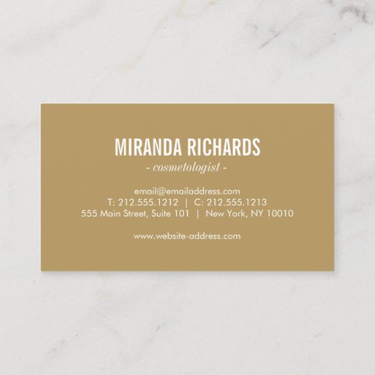 Elegant zwart bloemmotief Beauty II Visitekaartje (Achterkant)