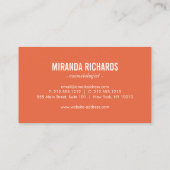 Elegant zwart bloemmotief Beauty Visitekaartje (Achterkant)